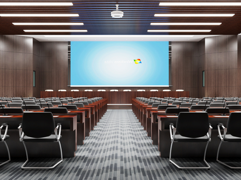 Modern conference room report hall