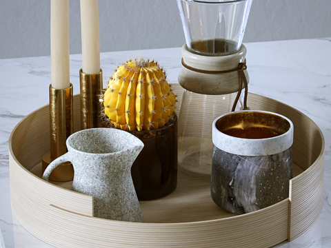 Cor Modern Cactus Tea Set Ornaments