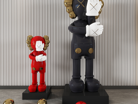 modern kaws Art Toy sculpture ornaments