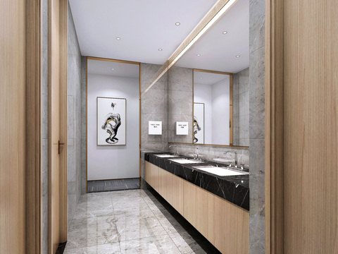 Modern Affordable Luxury Style Public Toilet