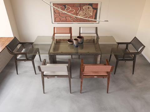 Poliform Dining Table and Chair