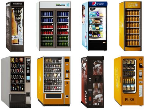 Modern Vending Machine Freezer