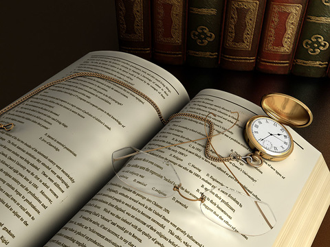 Modern Book Pocket Watch Glasses