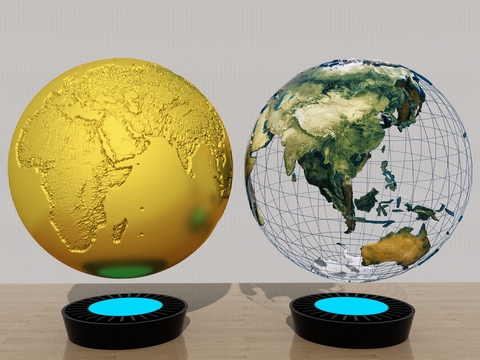 Modern Globe Ornaments