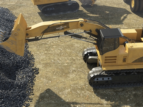 modern excavator