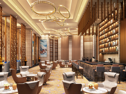 Modern Affordable Luxury Style Hotel Negotiates Lobby Bar