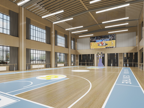 Indoor Basketball Gymnasium