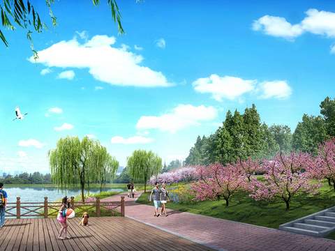 park landscape psd