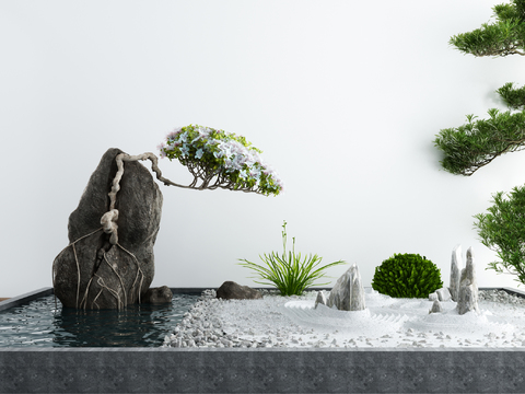 New Chinese Pine Mountain Rock Waterscape