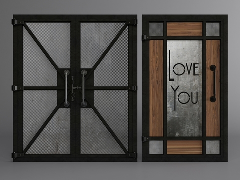 Modern wrought iron gate