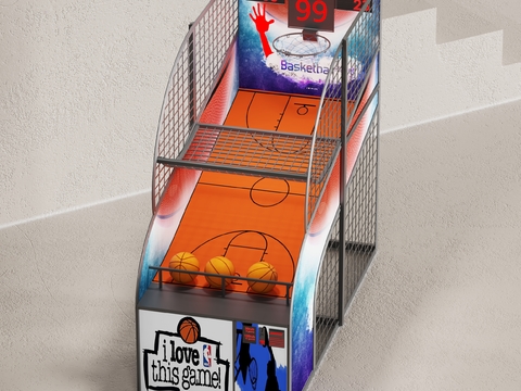 modern video game basketball machine