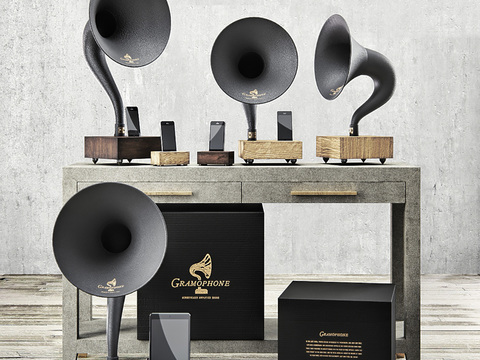 modern retro phonograph