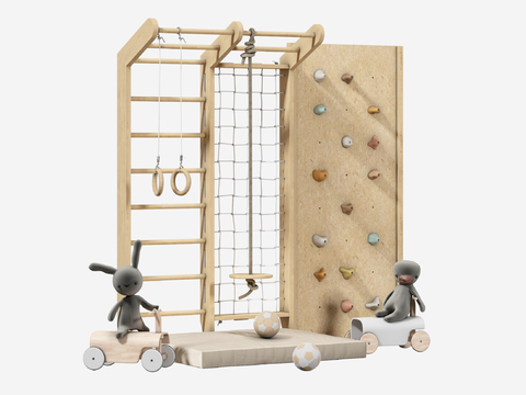 Children's rock climbing wall