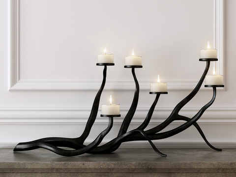 Modern creative candlestick lamp