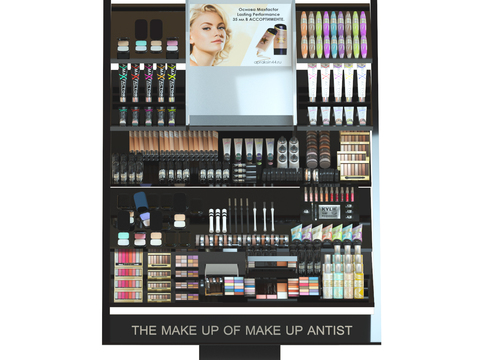 Modern cosmetics commodity display rack