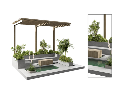 Modern Courtyard Gazebo