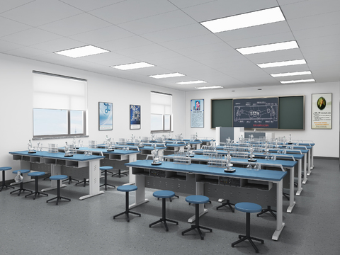 Modern Chemistry Classroom Laboratory