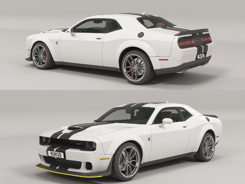 Modern white sports car