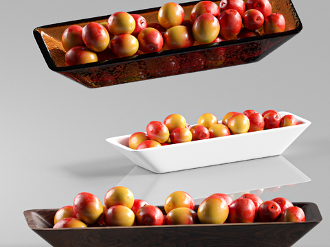 Plum fruit plate