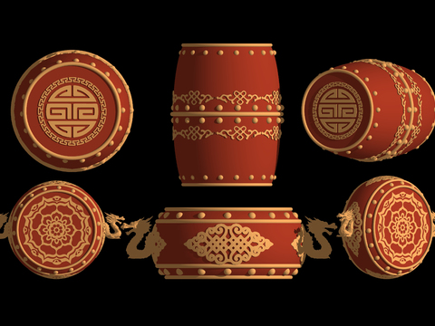 New Chinese Drum War Drum