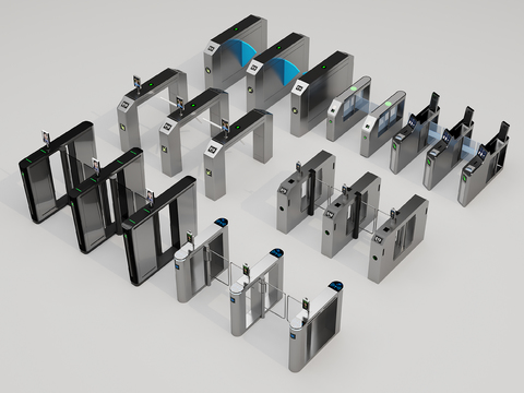 Security gate machine, access control machine, ticket machine, swing gate