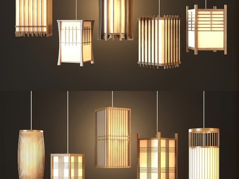 Japanese Zen Chandelier