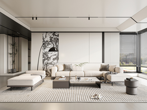 Meridiani Cream Style living room