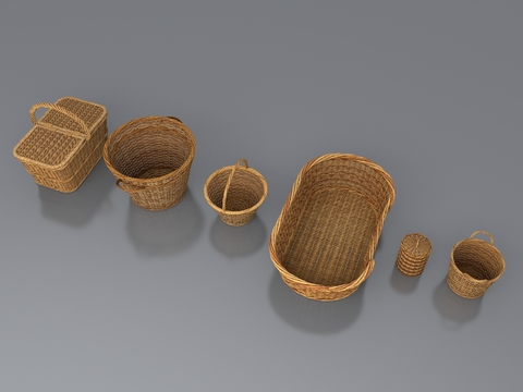 Modern bamboo basket