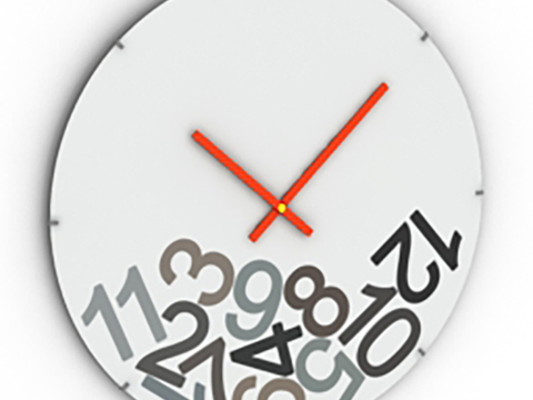 Modern Minimalist Art Digital Wall Clock Free