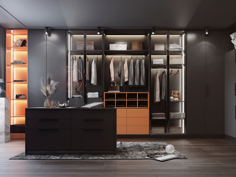 Modern Cloakroom Middle Island Cabinet