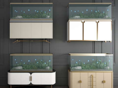 European-style aquarium combination