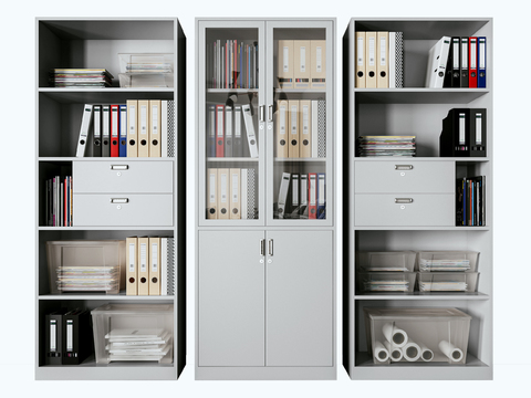 Modern office file cabinet combination