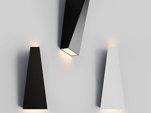 Geometric wall lamp free