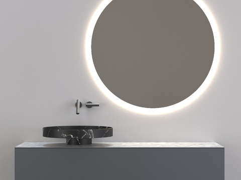 Modern minimalist wash counter basin free