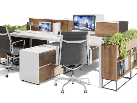 Modern Card Office Desk and Chair