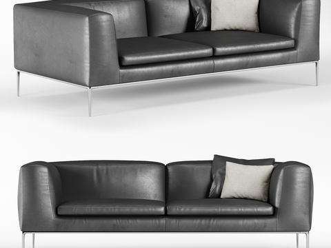 Modern Leather Office Sofa