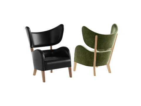 Molteni & C Modern Leather Lounge Chair