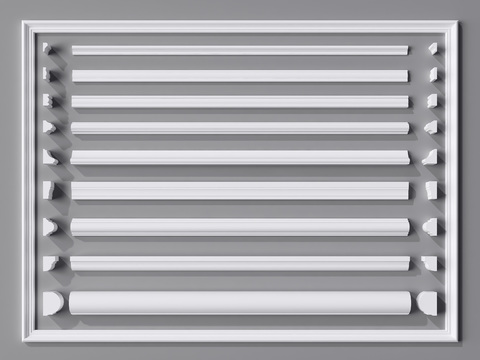 Modern skirting gypsum line