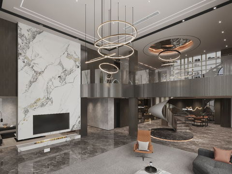 Modern Villa Lobby