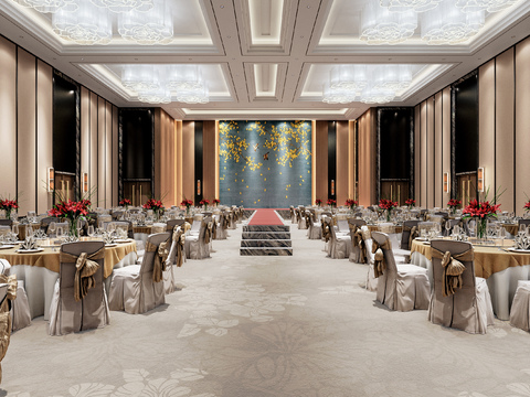 New Chinese Hotel Ballroom