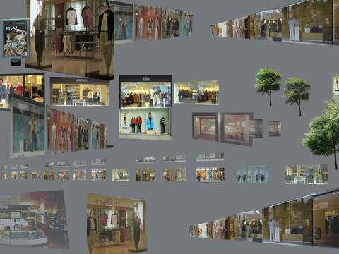 modern indoor commercial shop psd