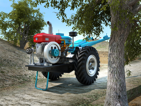 modern walking tractor