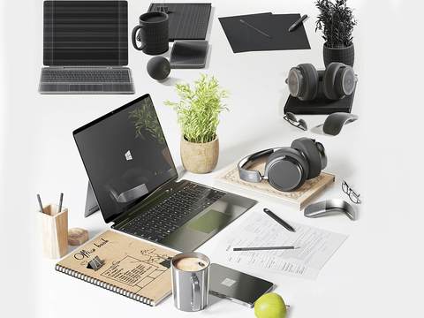 Modern Laptop Headset