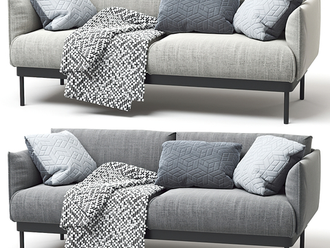 FLEXFORM fabric double sofa