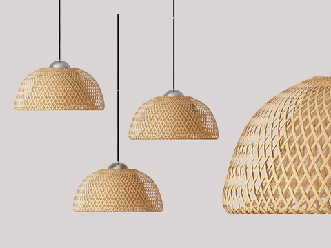 Modern bamboo chandelier