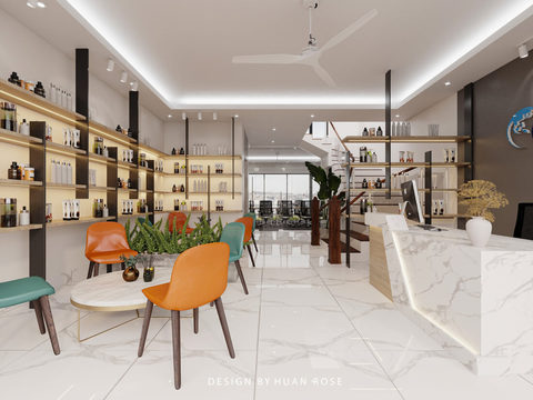 Modern minimalist creative cosmetics store free