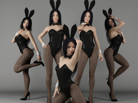 Modern Bunny Figure