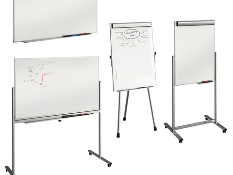 Modern Vertical Mobile Whiteboard