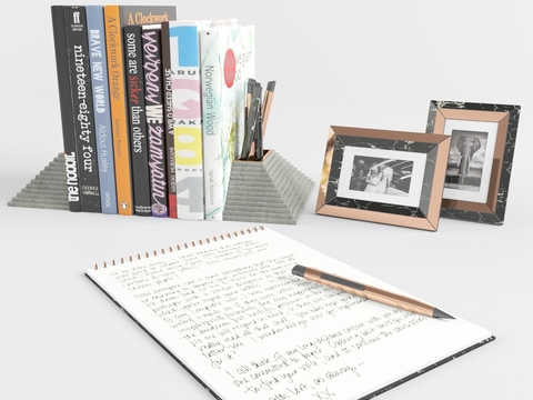 Modern book stationery