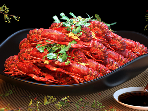 Modern Food Spicy Crayfish